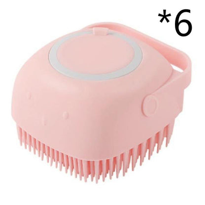 Silicone Bathing and Grooming Brush for Pets