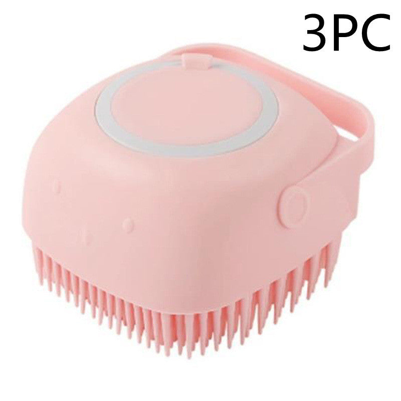 Silicone Bathing and Grooming Brush for Pets