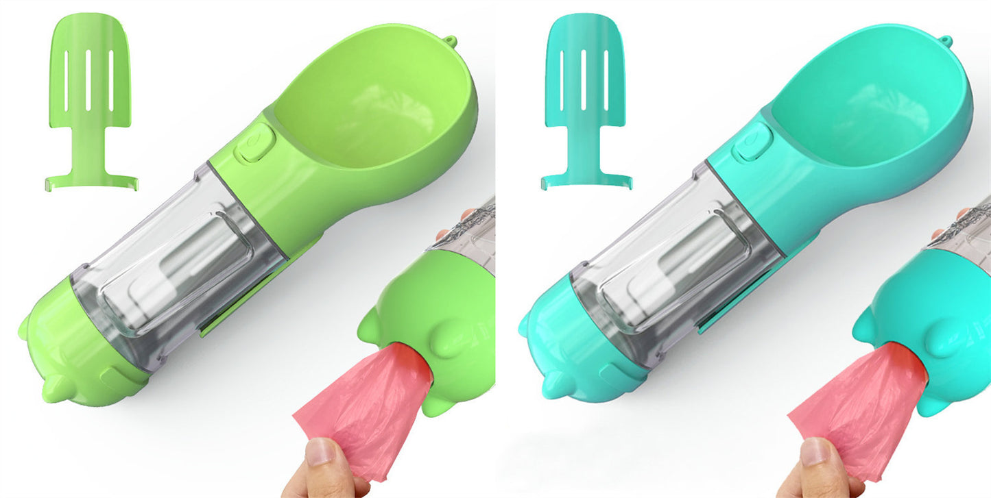 3 In 1 Portable Pet Water Bottle and Feeder