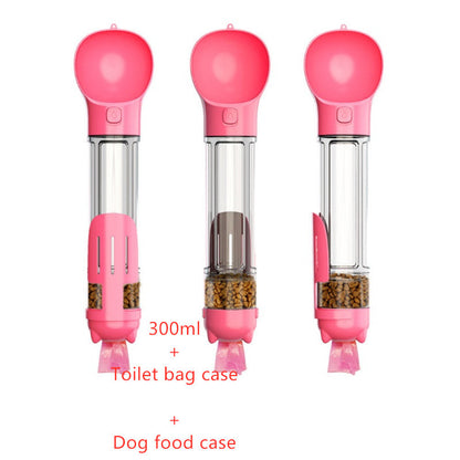 3 In 1 Portable Pet Water Bottle and Feeder