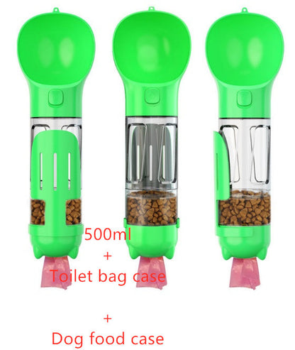 3 In 1 Portable Pet Water Bottle and Feeder