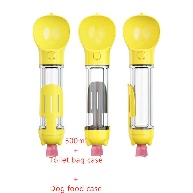 3 In 1 Portable Pet Water Bottle and Feeder