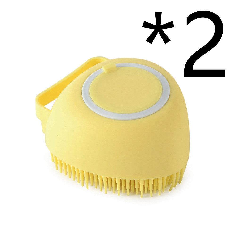 Silicone Bathing and Grooming Brush for Pets