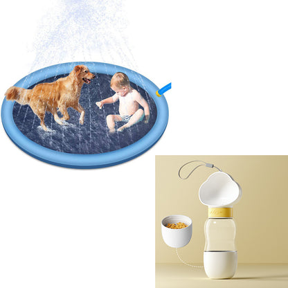 Non-Slip Splash Pad For Kids And Pet Dog Pool Outdoor