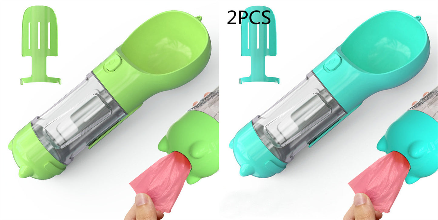 3 In 1 Portable Pet Water Bottle and Feeder