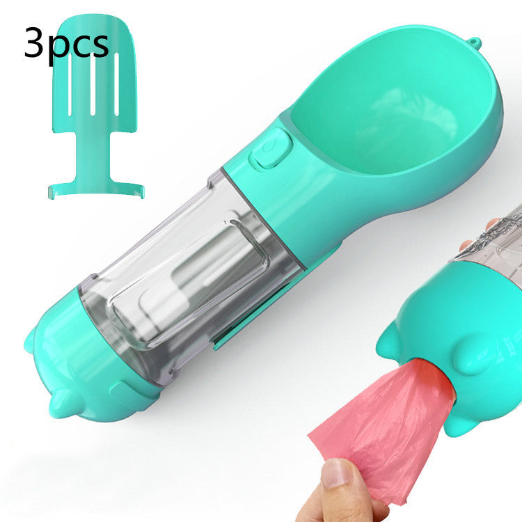 3 In 1 Portable Pet Water Bottle and Feeder