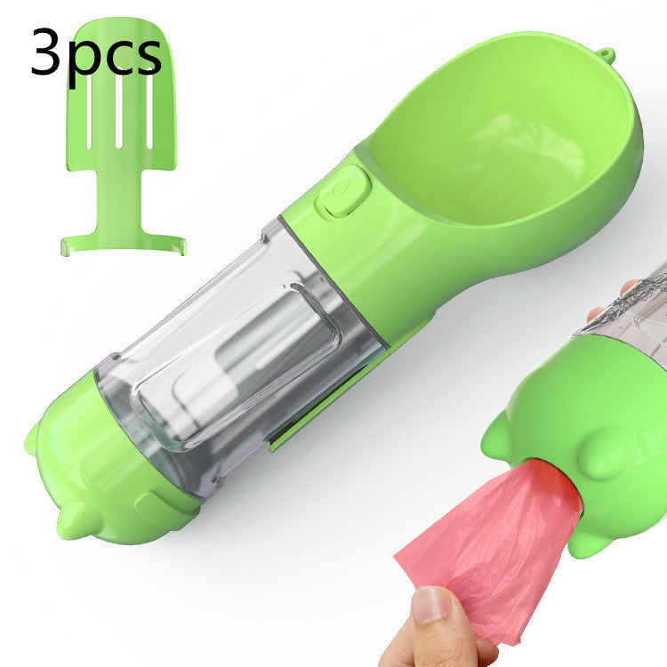 3 In 1 Portable Pet Water Bottle and Feeder