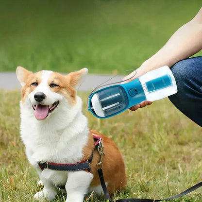 Portable Pet Drinking and Feeding Cup with Trash Bags