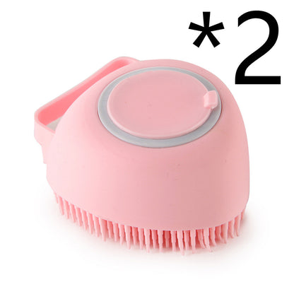 Silicone Bathing and Grooming Brush for Pets