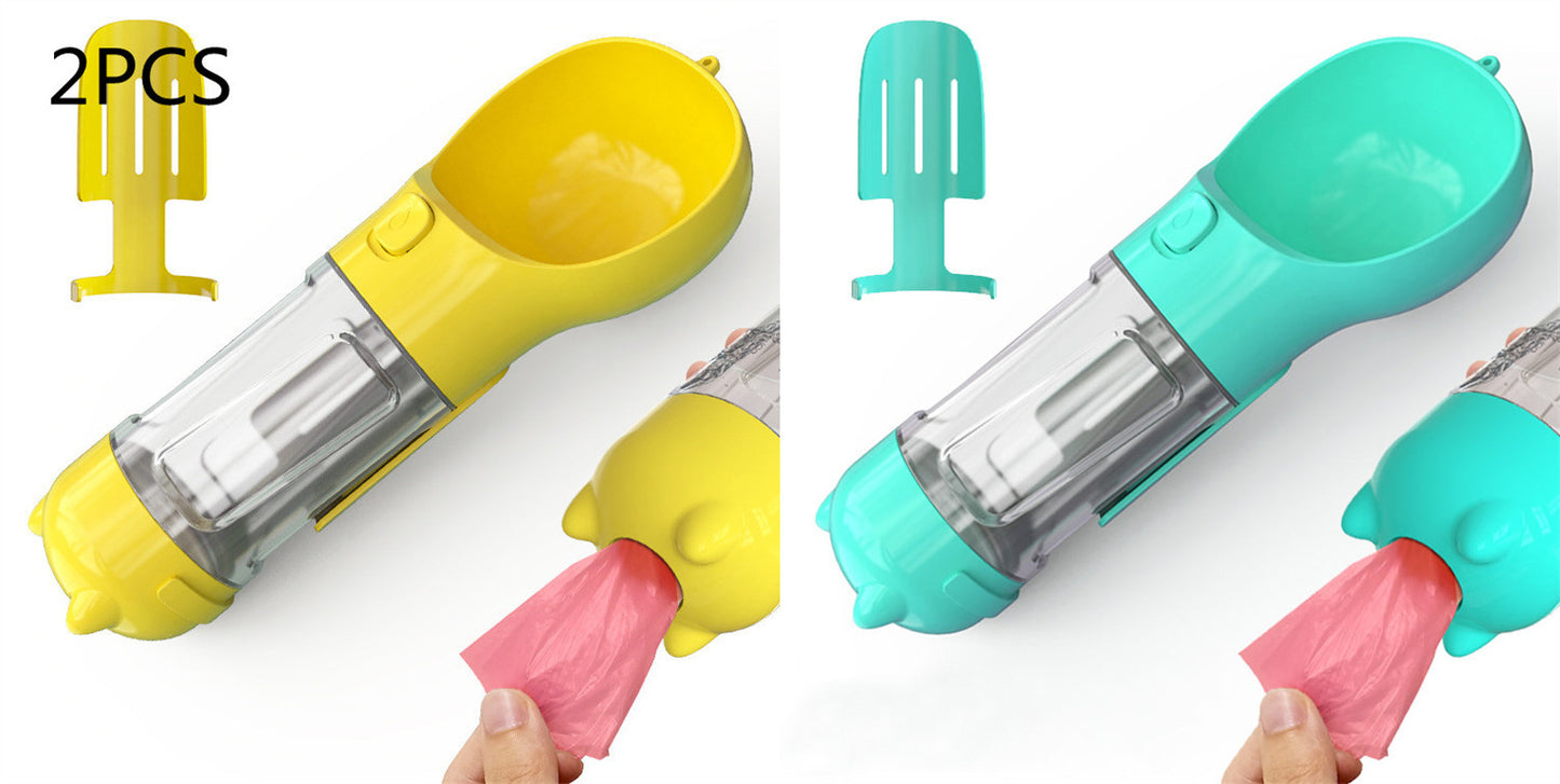 3 In 1 Portable Pet Water Bottle and Feeder