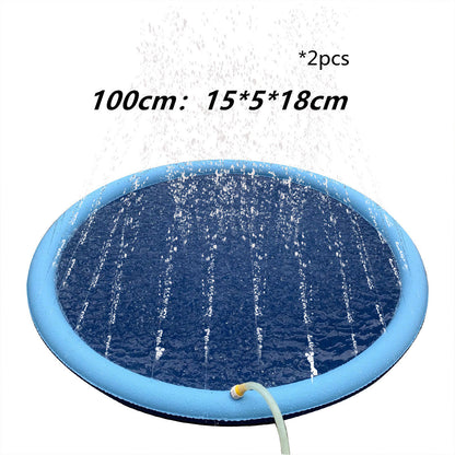 Non-Slip Splash Pad For Kids And Pet Dog Pool Outdoor