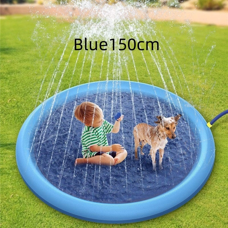 Non-Slip Splash Pad For Kids And Pet Dog Pool Outdoor