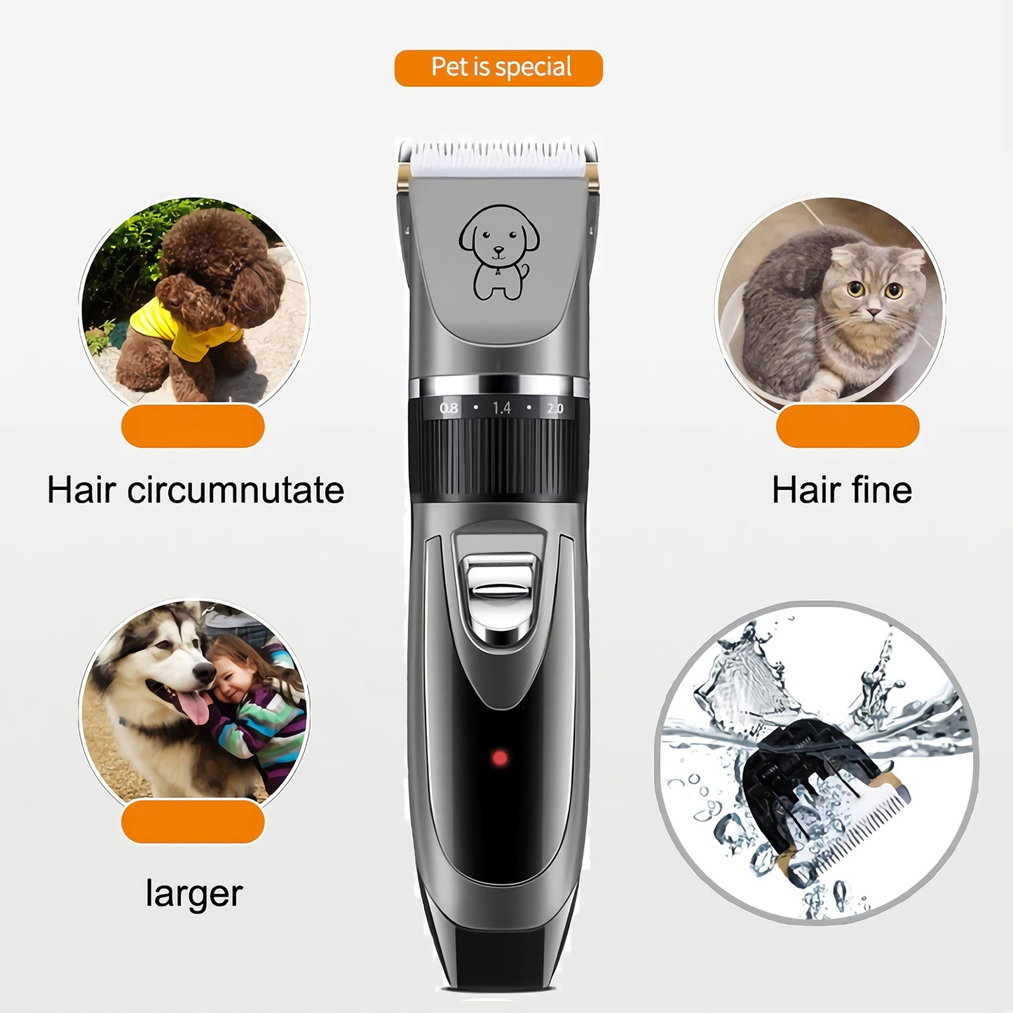 Electric Dog and Cat Hair Clipper Set