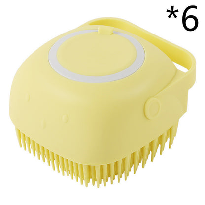 Silicone Bathing and Grooming Brush for Pets