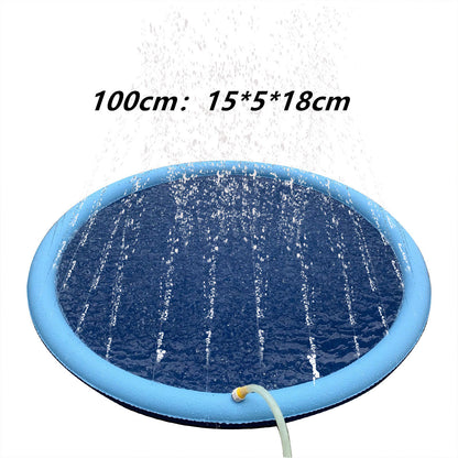 Non-Slip Splash Pad For Kids And Pet Dog Pool Outdoor