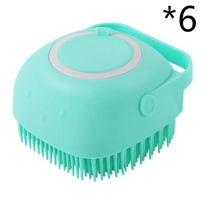 Silicone Bathing and Grooming Brush for Pets