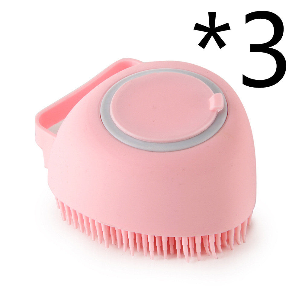 Silicone Bathing and Grooming Brush for Pets