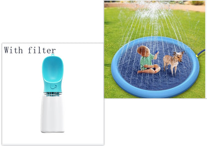 Non-Slip Splash Pad For Kids And Pet Dog Pool Outdoor