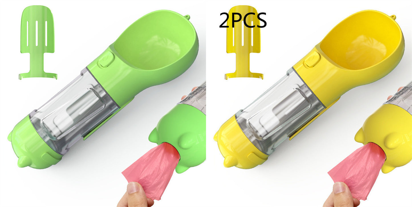 3 In 1 Portable Pet Water Bottle and Feeder