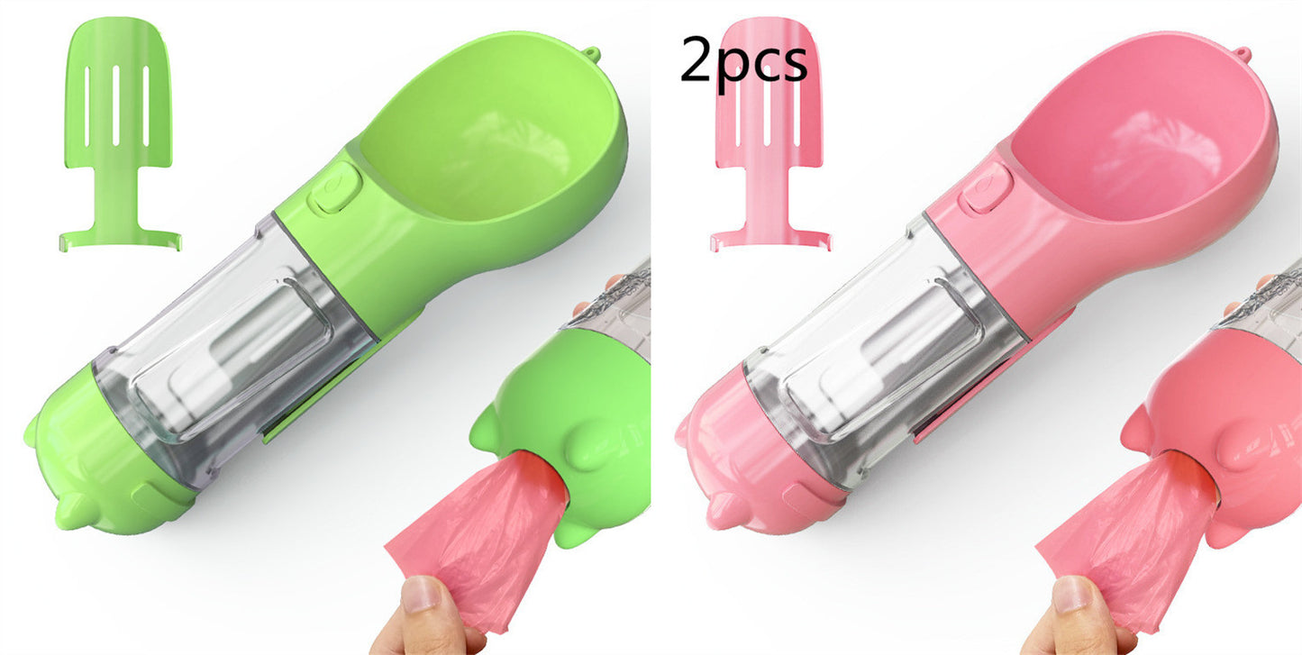 3 In 1 Portable Pet Water Bottle and Feeder