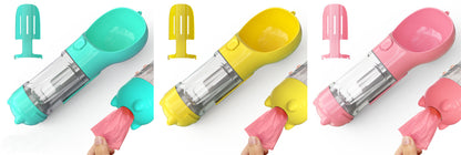 3 In 1 Portable Pet Water Bottle and Feeder