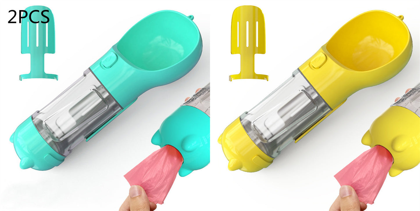 3 In 1 Portable Pet Water Bottle and Feeder